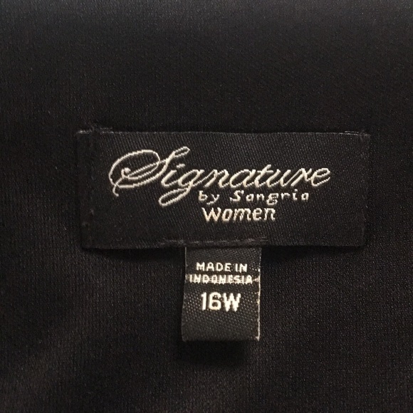 Signature by Sangria Black tiered layer dress - Picture 5 of 5